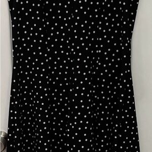 Signature by Robbie Bee Polka Dot Dress with Yellow Accent